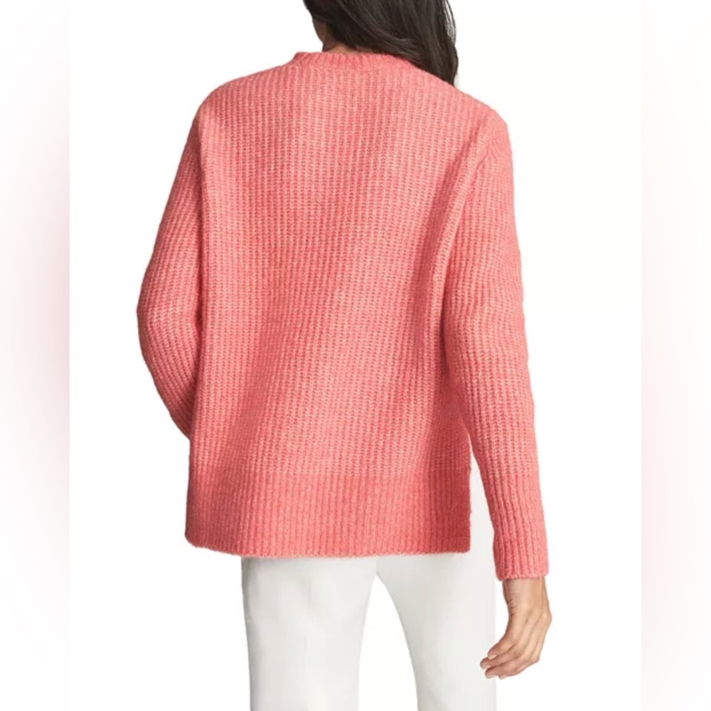 EUC Reiss Emma Waffle Knit Jumper Sweater in Coral, size L - Picture 3 of 8